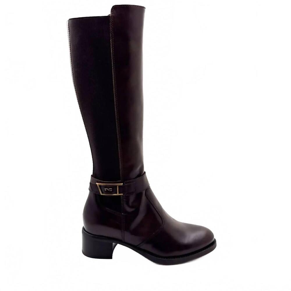 NEW NEROGIARDINI women's elastico riding boot in chocolate